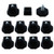 uxcell Leveling Feet 25 x 25mm Square Tube Inserts Kit Furniture Glide Adjustable Leveler for Table Sofa Chair Leg 10 Sets