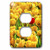 3dRose lsp_55164_6"1 Red Among Yellow Tulips - 2 Plug" Outlet Cover