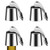 XYXCMOR 4Pcs Wine Stoppers Wine Bottle Plug Bottle Sealer Stainless Steel Wine Saver Expanding Beverage Wine Stopper Reusable Silicone Vacuum Wine Stoppers Keeps Wine Fresh