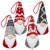 BAODLON Gnome Christmas Ornaments  Handmade Swedish Tomte Xmas Gnomes Plush Doll  Scandinavian Santa Elf Table Ornaments  Hanging Christmas Tree Decorations Home Decor 4 Pack
