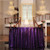 PartyDelight Sequin Tablecloth  Christmas Tree Skirt  Round  48   Purple