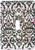 3dRose lsp_60478_1"Black White N Hot Pink Barque Damask" Single Toggle Switch