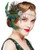 BABEYOND 1920s Flapper Headband Roaring 20s Peacock Feather Headpiece Great Gatsby Hair Accessories with Crystal Green Peacock