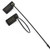 YAFENG 100Pcs Black Disposable Self-locking Security Seals Pull Tight Plastic Zip Ties Tamper Seal for Container