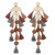 Coffee Tassel Earrings Statement Fringe Drop Bohemian Earrings Geometric Dangle for Women