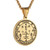 HZMAN Stainless Steel Sigil of Archangel Uriel Talisman Pendant Necklace 222 Inch Chain
