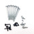 gotor Screws Repair Part for Sony PS3 Slim CECH-3000-2000 22PCS