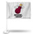 NBA Rico Industries Car Flag including Pole  Miami Heat - White