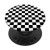 Checkerboard - Black and White - Pattern Series PopSockets Grip and Stand for Phones and Tablets