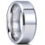 King Will Basic 8mm Stainless Steel Ring Polished Plain Beveled Edge Wedding Band Laser Etched I Love You 13