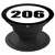 206 Area Code Seattle Washington Phone Accessory PopSockets Grip and Stand for Phones and Tablets
