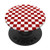 Red Checkered Checker - Checkerboard PopSockets Grip and Stand for Phones and Tablets