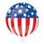 Anagram International Patriotic Orbz Balloon  16   Multicolor