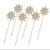 Darice David Tutera Gold Starburst Pins  6 Pieces Bouquet Jewelry