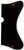 For Danelectro U2 Style Guitar Pickguard Scratch Plate 3 Ply Black