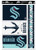 WinCraft NHL Seattle Kraken 11  x 17  Inch Multi-Use Decal Set 5 Decals on 1 Sheet