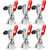 YXGOOD 6Pcs Hand Tool Toggle Clamp GH-201-B Antislip Red Horizontal Clamp GH-201-B Quick Release Tool