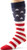 K- Bell Big and Tall Men s Original Novelty Crew Socks  Stars   Stripes Red-White-Blue  Shoe Size  6-12