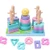 Biter teether Wooden Sorting   Stacking Toys Educational Shape Color Recognition Puzzle Stacker Fine Motor Skill Montessori Board Blocks for Preschool Learning Toddlers Boys and Girls