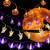 Halloween String Lights  4-Pack 20 LED 9-8 Ft Battery Operated Halloween Decor Lights Bat Pumpkin Spider Ghost String Lights for Halloween Party Home Indoor Decorations