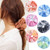 Velvet Oversized Elastic Hair Scrunchies - 6PCS Large Hair Bobble Giant Hair Scrunchies Rope Hair Band Ties for Women Girls Ponytail Holder Tie-dye