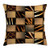 Ambesonne Safari Throw Pillow Cushion Cover  Jeans Denim Patchwork in Safari Style Wilderness Design Art Print  Decorative Square Accent Pillow Case  24  X 24   Brown Black