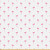 Lunarable Flamingo Fabric by The Yard  Flamingos Pattern with Watercolor Painting Effect Simple Design Art Print  Microfiber Fabric for Arts and Crafts Textiles   Decor  1 Yard  White Pink