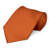 TieMart Burnt Orange Premium Solid Color Necktie