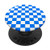Checkered Blue and White Checkerboard Pattern Style Bavaria PopSockets PopGrip  Swappable Grip for Phones   Tablets