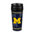 Boelter Brands NCAA Michigan Wolverines Full Wrap Travel Tumbler  14-Ounce  Blue