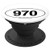 Colorado Area Code 970 Oval State Pride Gift PopSockets Grip and Stand for Phones and Tablets