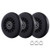 3-Pack Polyurethane Replacement Wheels w-Spacers Compatible with EzyRoller Mini Toy Scooter Black