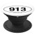 Kansas Area Code 913 Oval State Pride Gift PopSockets Grip and Stand for Phones and Tablets