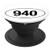 Texas Area Code 940 Oval State Pride Gift PopSockets Grip and Stand for Phones and Tablets