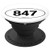 Illinois Area Code 847 Oval State Pride Gift PopSockets Grip and Stand for Phones and Tablets