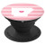 Arkansas Heart - Cute Blush Pink Stripe Home State Map PopSockets Grip and Stand for Phones and Tablets