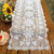Janef White Handmade Crochet Cotton Table Runner Lace Doilies Doily Rectangle Dresser Scarves 16 by 35 Inches-