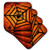 3dRose cst_24192_3 Spiders on Halloween-Ceramic Tile Coasters, Set of 4