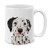 MUGBREW Cute Dalmatian Dog Full Portrait Ceramic Coffee Mug Tea Cup  11 OZ