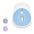 iHome Retro Style Wireless Mouse with Scroll Wheel and 2 Buttons Mac and PC Compatible Blue