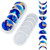 Mity rain 2pcs Moon Phase Resin Molds - Crescent Silicone Molds-Young New Moon Epoxy Molds-Full Moon Geode Agate Molds-Quarter Moon Molds for DIY Art Casting Resin Wall Hanging