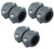Gilmour Polymer Hose Mender 05HM Teal 3 Pack