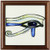 3dRose ft_167472_1 Opalite Eye of Ra Egyptian Pagan Art Framed Tile, 8 by 8"