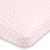 NoJo Super Soft Elephant Fitted Mini Crib Sheet  Pink-White