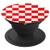 Red Checkerboard Checkered PopSockets Grip and Stand for Phones and Tablets
