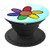 Artistic Color Wheel Rainbow Flower PopSockets Grip and Stand for Phones and Tablets