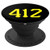 412 Pittsburgh PA Area Code PopSockets Grip and Stand for Phones and Tablets