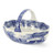 SPODE BLUE ITALIAN Small handled basket 6"