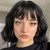 aSulis Short Curly Bob Wigs With Bangs Synthetic Wave Bob Wig Natural Looking Heat Resistant Fiber Wigs for Women Black