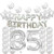 35th Birthday Decorations Party Supplies 35th Birthday Balloons Silver Number 35 Mylar Balloon Latex Balloon Decoration Great Sweet 35th Birthday Gifts for Girls Photo Props